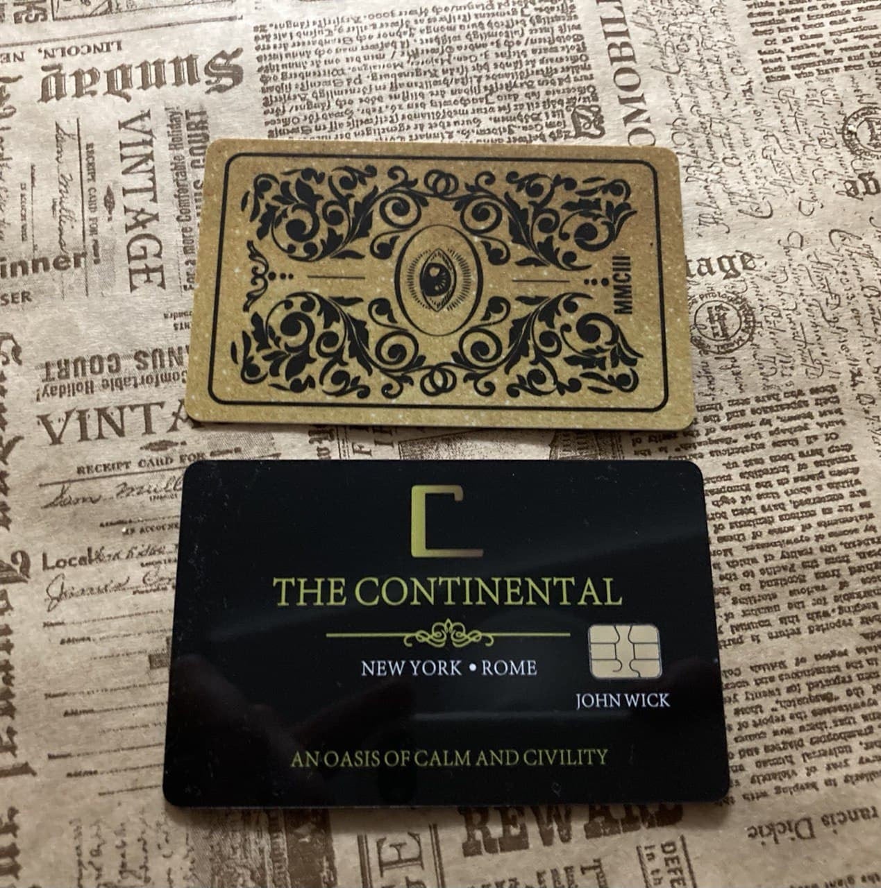 Continental Hotel Сoins and Сards Set. John Wick coin and card. High Table Judge Coin. Cosplay Gold Coin. Adjudicator coin. Keanu