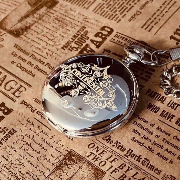 Continental Hotel Pocket Watch John W. Pendant coin. Watch