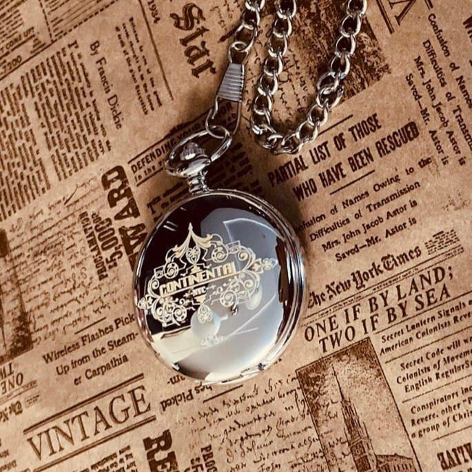 Continental Hotel Pocket Watch John W. Pendant coin. Watch
