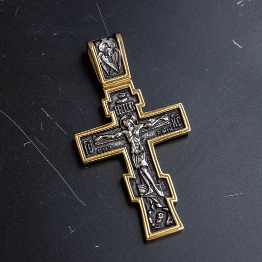 Prayer Orthodox cross John Wick crucifixion Slavic cross. Christianity big cross. John Wick coin. Continental Hotel pendant