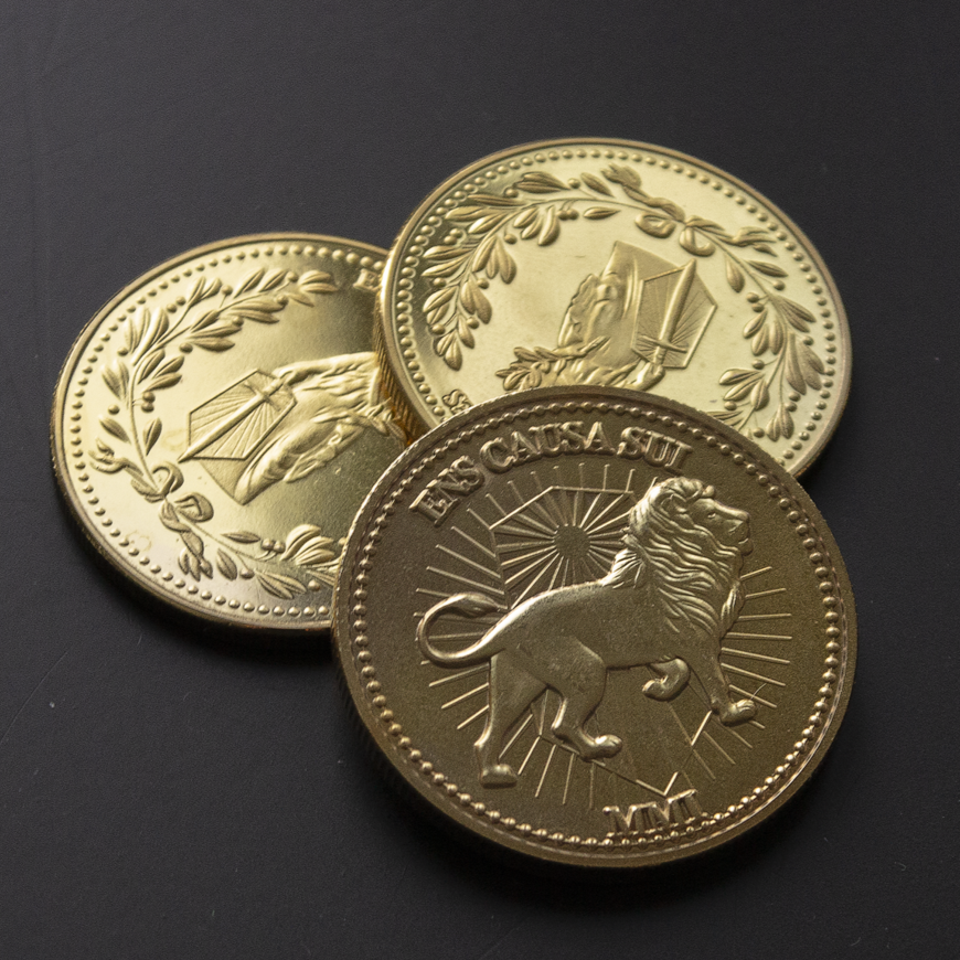 100 pcs Gold Coins from Brass