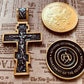 Prayer Orthodox cross John Wick crucifixion Slavic cross. Christianity big cross. John Wick coin. Continental Hotel pendant